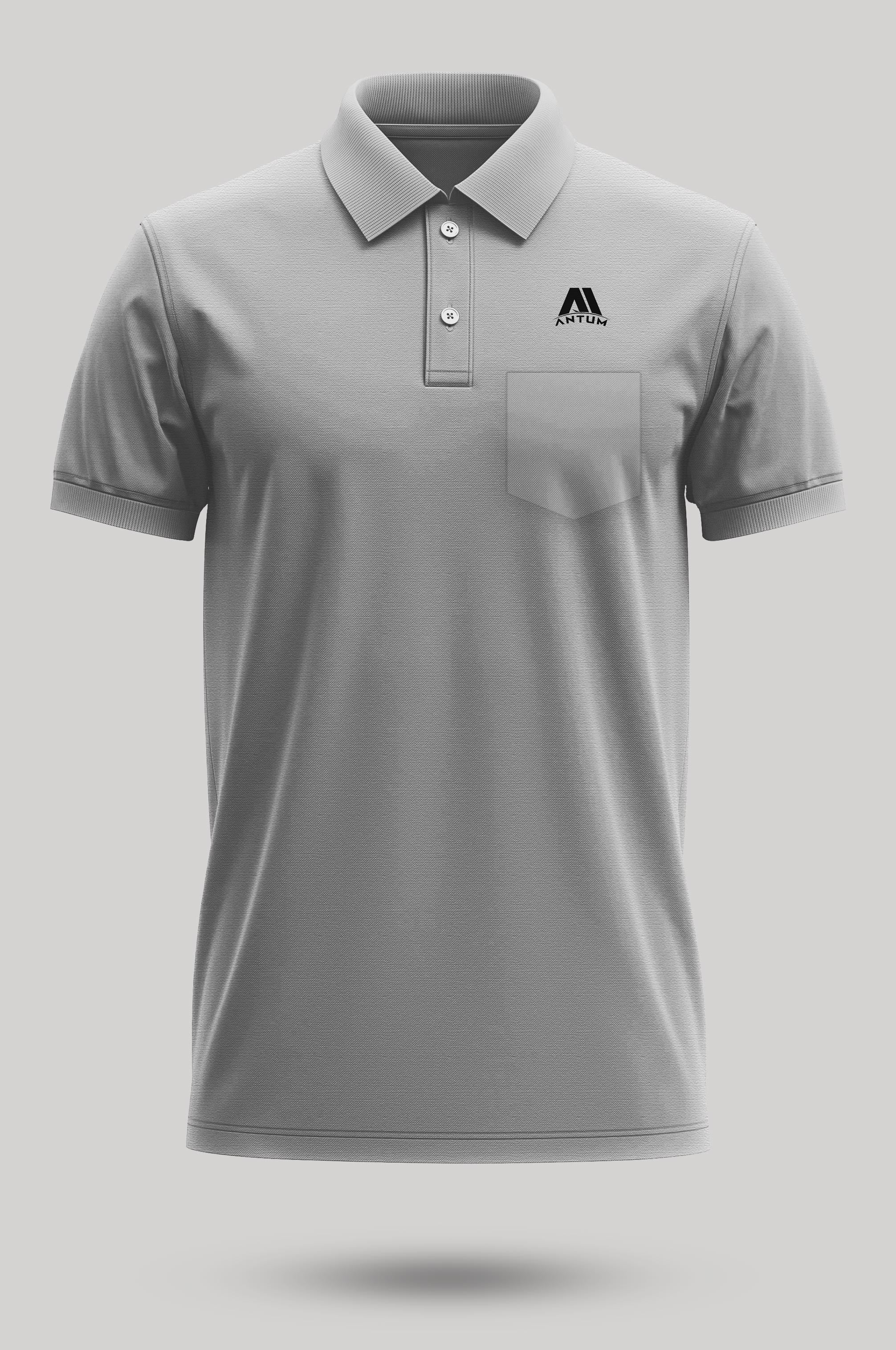 Light grey polo t shirt best sale