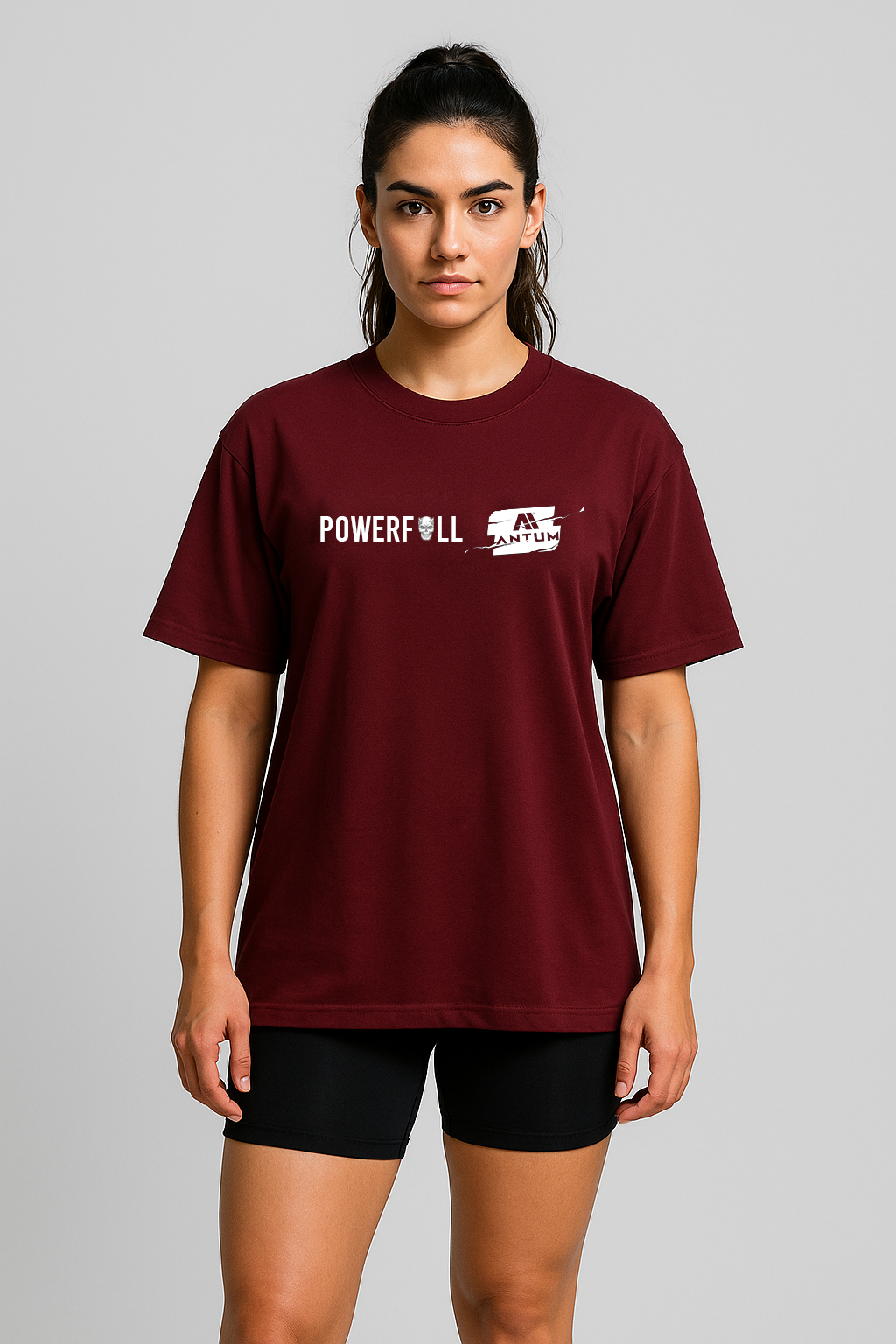 Women's wine oversize t-shirt
