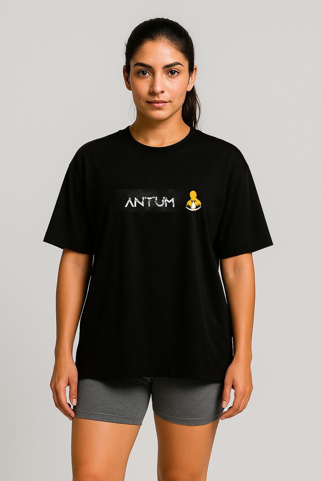 Women's black oversize t-shirt