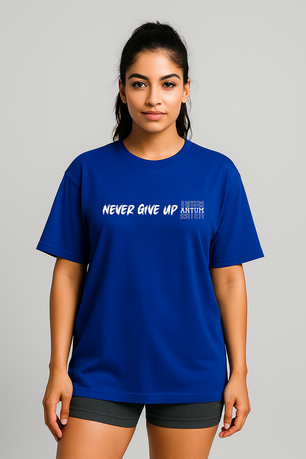 Women's royal blue oversize t-shirt