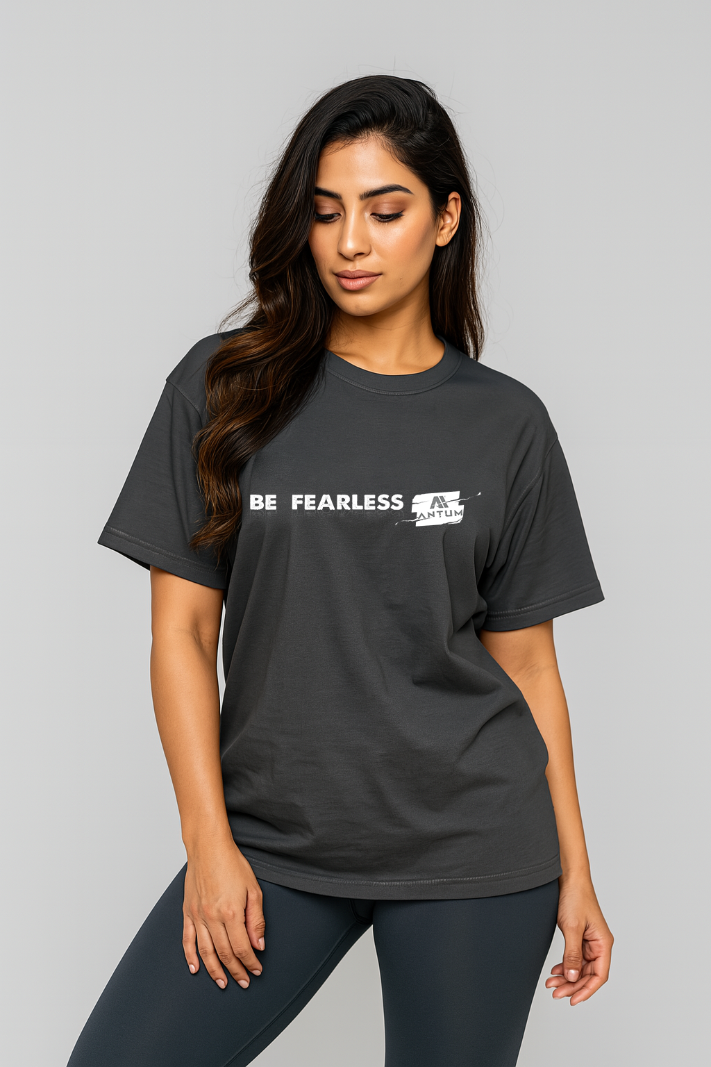 Women's grey oversize t-shirt
