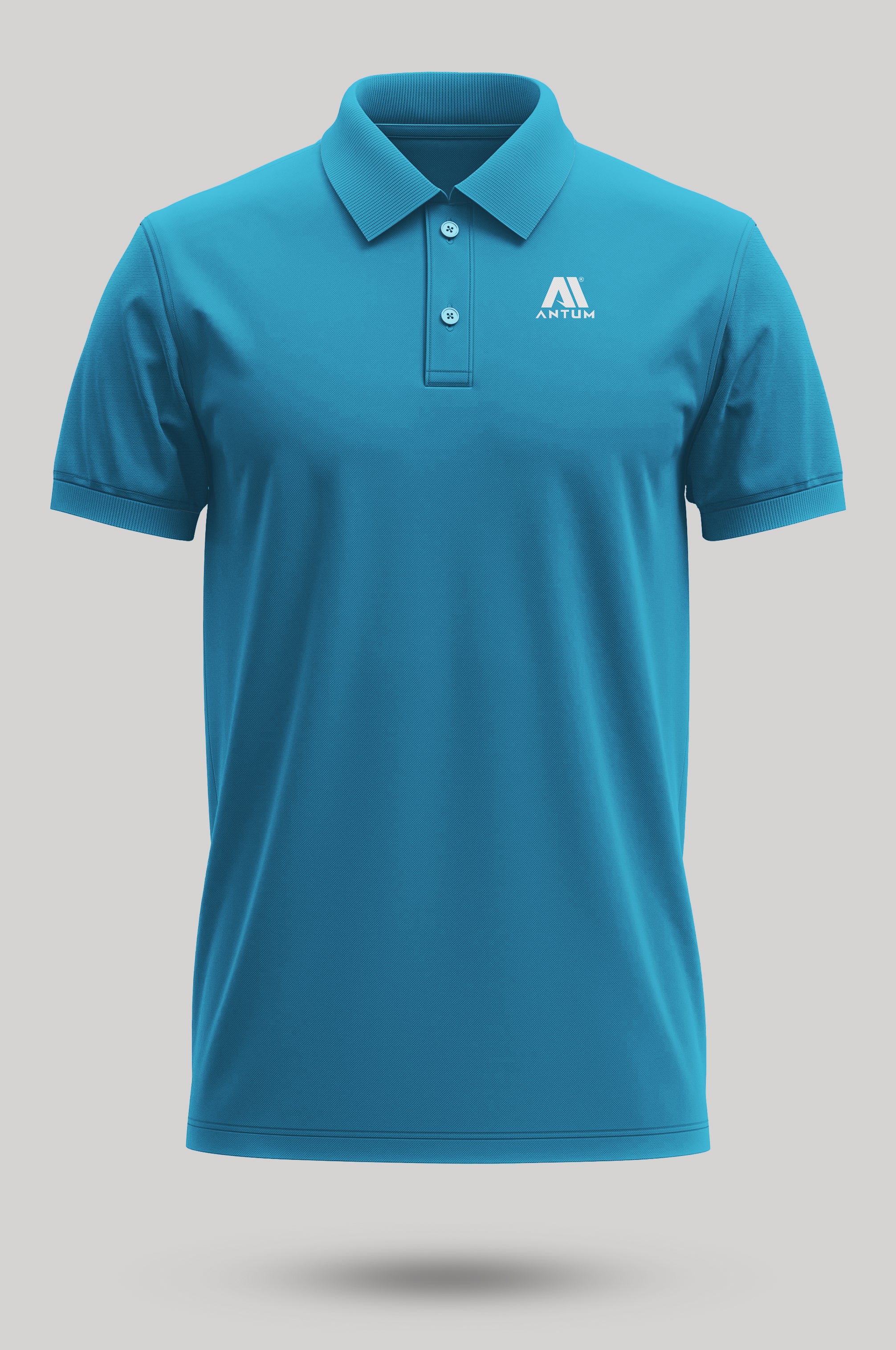Men's mint blue polo T-shirt
