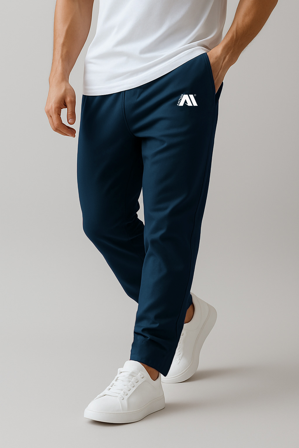 Men's ocean blue loose dryfit joggers